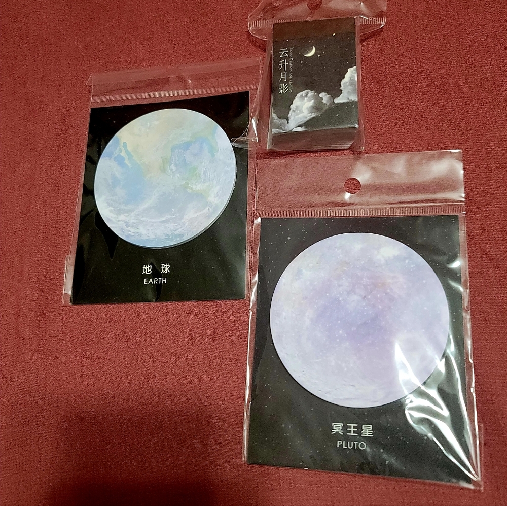 Space Stationery Bundle (Stickers + Sticky Notes)